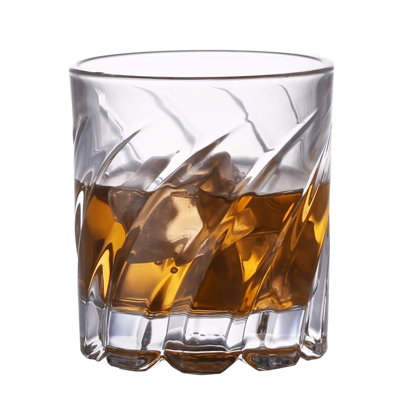

280ml Rotating Whiskey Glass Old Fashioned Glass for Drinking Bourbon,Scotch,Cocktails or Tea,Whisky Drinkware