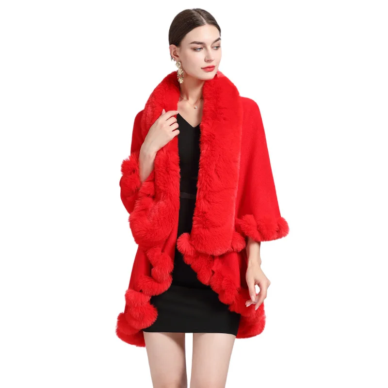 Mantel Mäntel Frauen Jacken Capes Mantel Dicke Warme Casual Ponchos Y2k Streetwear Jacke Offenen Stich Elegante Herbst Winter