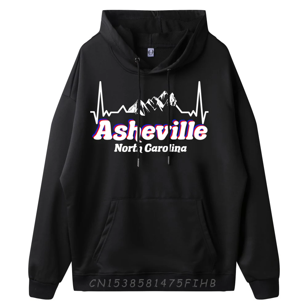 Asheville North Carolina Blue Ridge Mountains Heartbeat Clothing Casual Everyday Camiseta Masculina Christmas