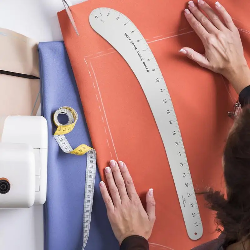 French Curve Ruler Solid Aluminum Vary Form French Curve Accurate Scale Drafting Template Crafts Design Supplies For Handcraft