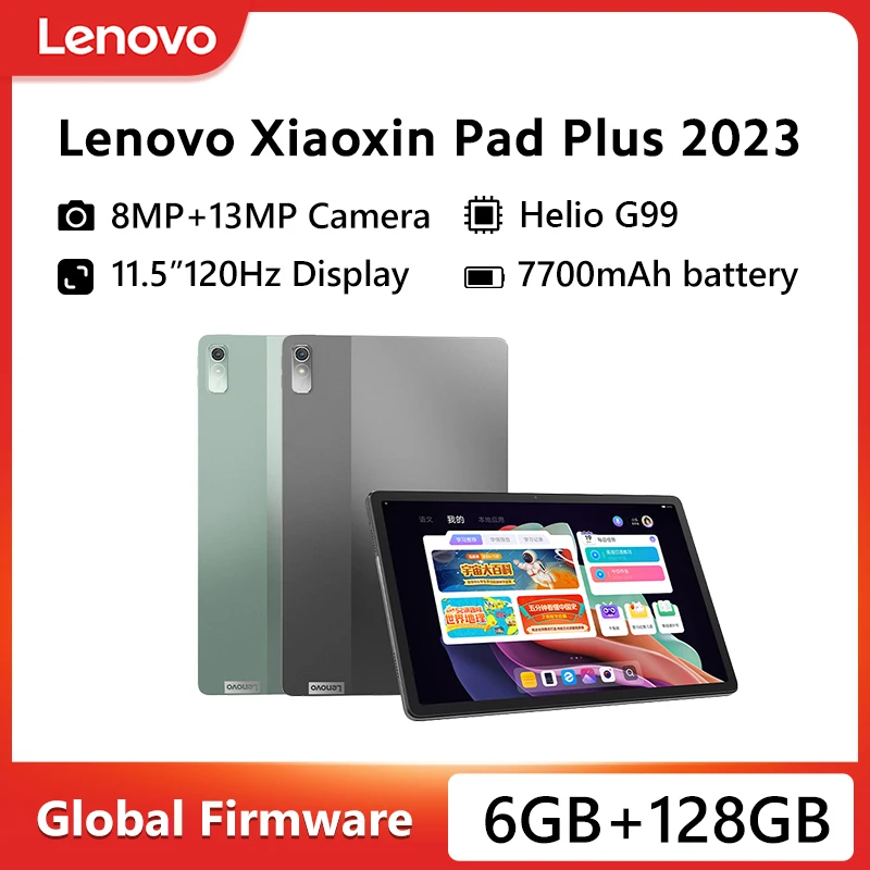 Global Rom Lenovo Xiaoxin Pad Plus 2023 Of Lenovo Tab Plus 2023 Tablet Pc Helio G99 6Gb 128Gb 11.5 "Lcd-scherm 7700Mah Android12