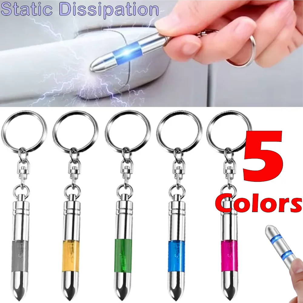 

Bullet Shape Static Elimination Pen Keychain New Creative Static Discharger Magnetic Discharge Stick Auto Interior Accessories