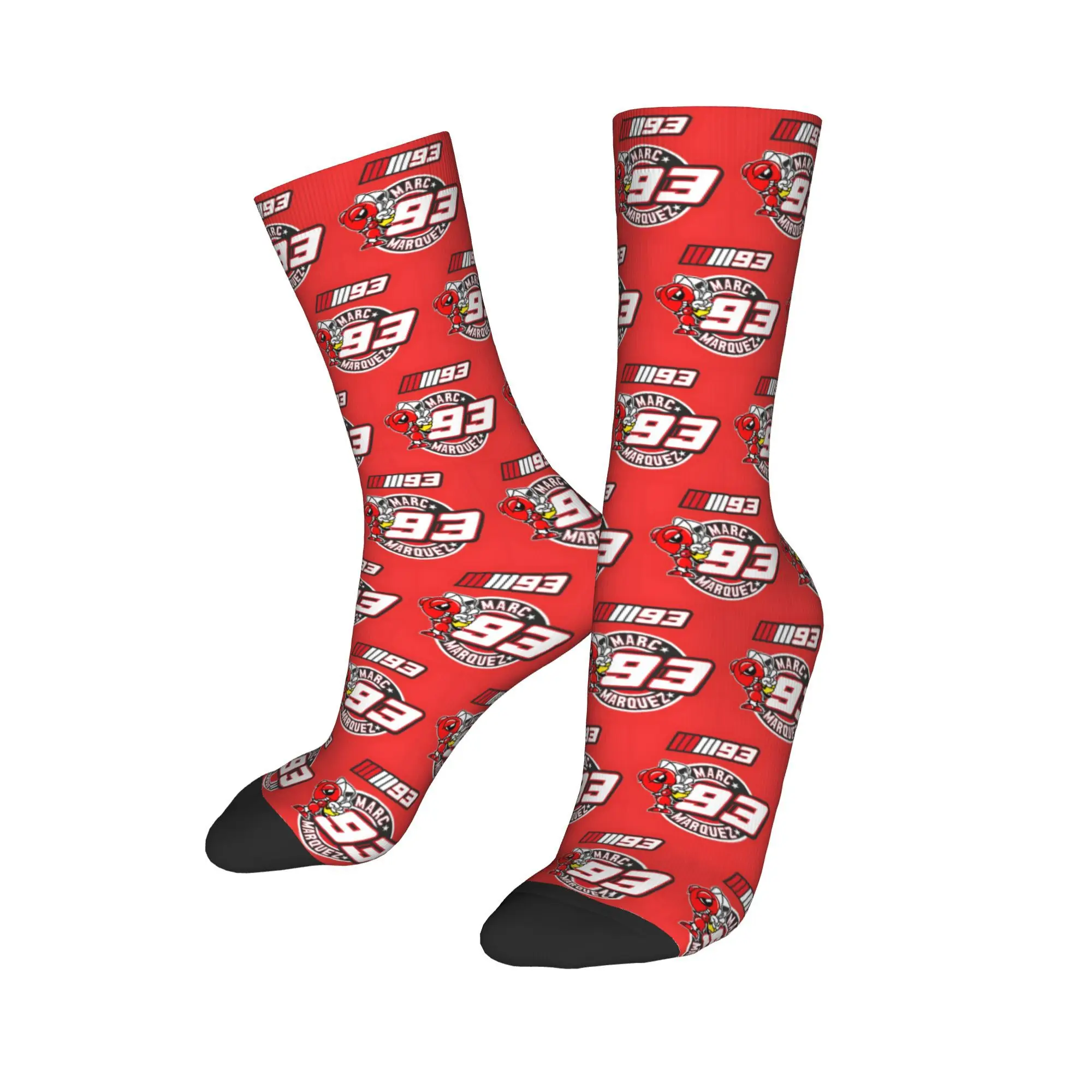 

Custom M-Marcs Dress Socks Mens Womens Warm Fashion Baby Alien Cool Red Ant Motorcycle M-Marcs 93 Sports Crew Socks