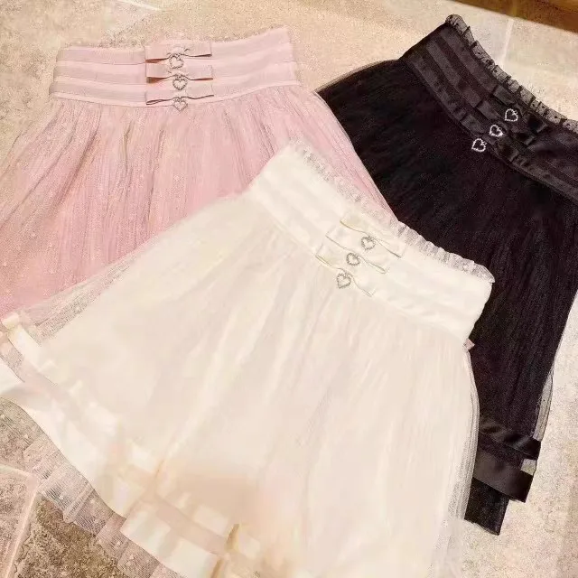 

Japanese Style Multi-layer Lace Mesh Slimming Sweet Cute Skirt Spring Summer Mesh A-line Mini Skirt Fashion Clothing