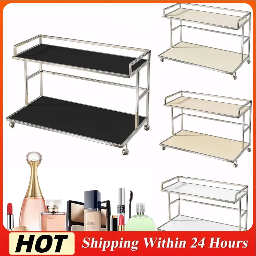 

1 шт. 2-уровневая подставка-органайзер для туалетного столика, для хранения косметики и мелочей, для кухни, ванной, офиса, общежития