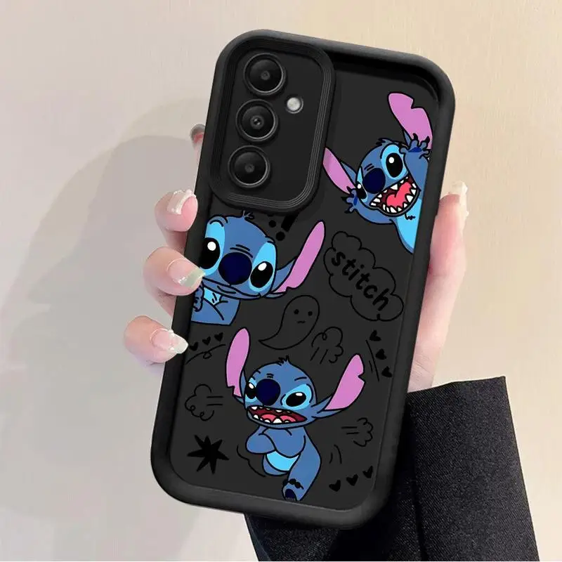 Phone Case for Samsung Galaxy A15 A25 A35 A55 A51 A71 A72 A73 A52 A52s A53 A54 5G TPU Silicone Soft Disney Stitch