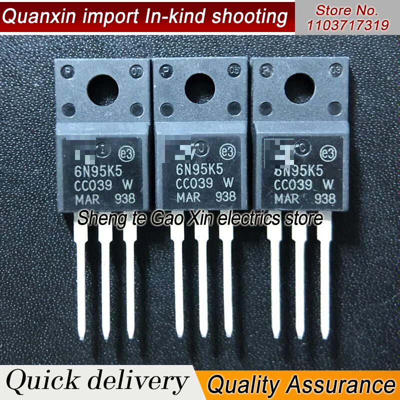 5PCS-10PCS 6N95K5 STF6N95K5 STP6N95K5   6A 950V  Best Quality Stock