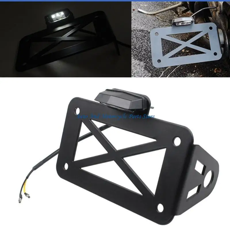 P9FD Seitlich montierter Nummernschildhalter für Motorräder, verbessert die Fahrzeugidentität – Detail 3