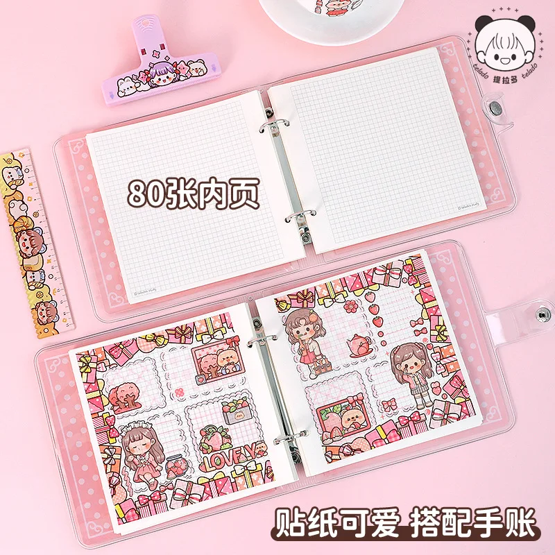 Telado New Fangfangben Handbook Sweet Mood Series 80 Pages with Sticker Notebook  Korean Stationery  Kawaii