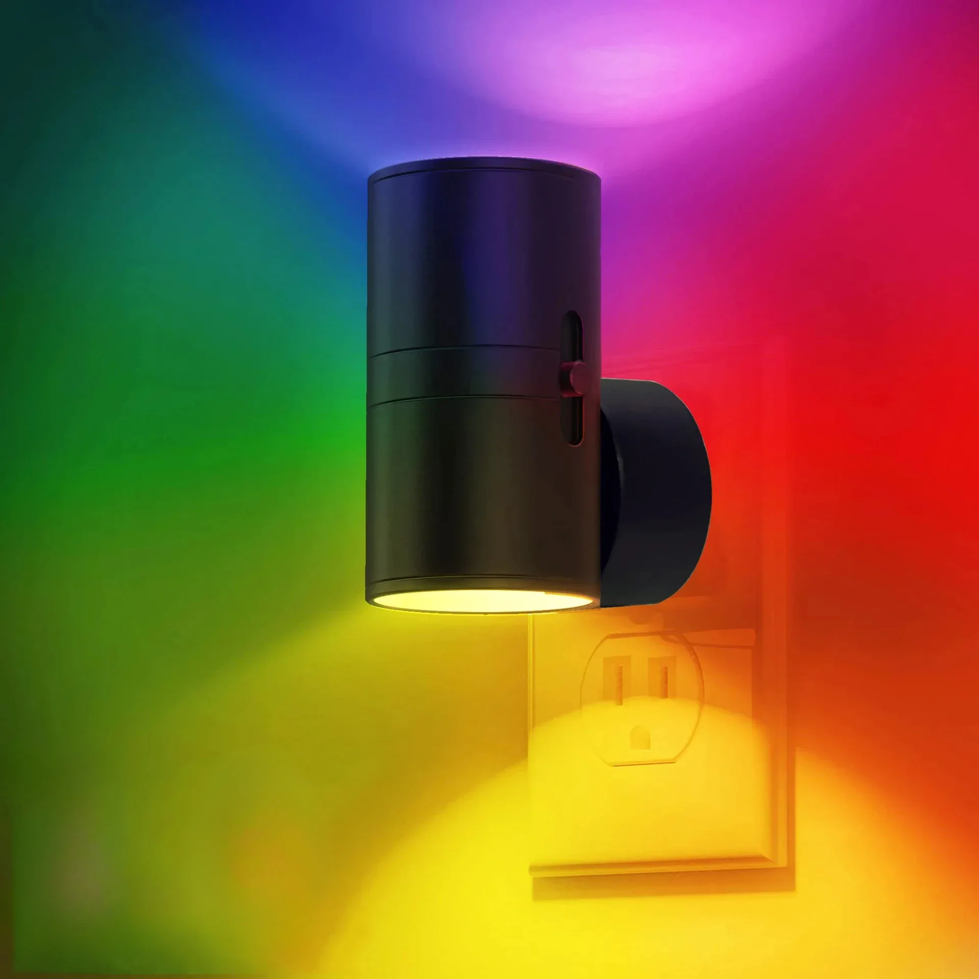 Cilindrisch LED-nachtlampje Plug-in moderne wandlamp Sensor Verstelbare helderheid Dimbare nachtverlichting voor hal Slaapkamer