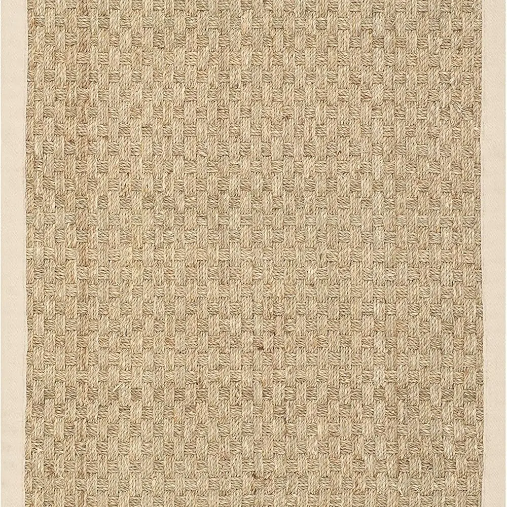 

Natural Seagrass Basketweave Rug, Beige, 2'6 x 4' with Border (NF114A)