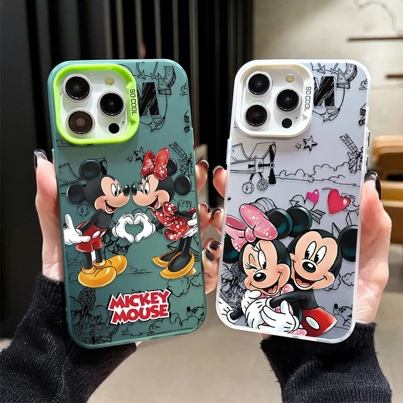 ديزني ميكي ماوس جراب هاتف لسامسونج غالاكسي S25 حافة S24 S23 S22 S21 S20 الترا زائد FE A56 A36 A26 ماتي غطاء الطباعة #2