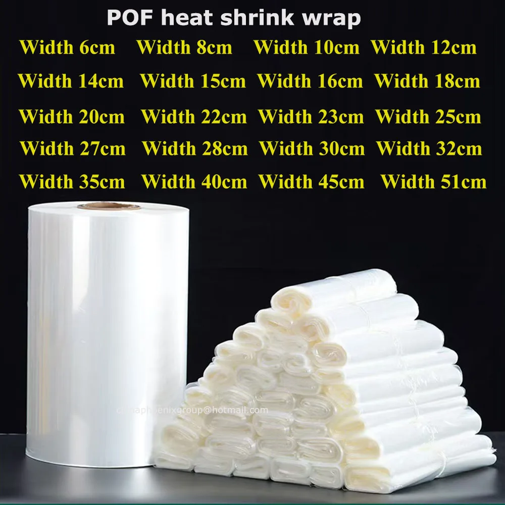 POF Heat Shrink Wrap Pack Packaging Wrap Heat shrinkable Film Packaging Supplies Retractable Plastic Thermal Packaging Film