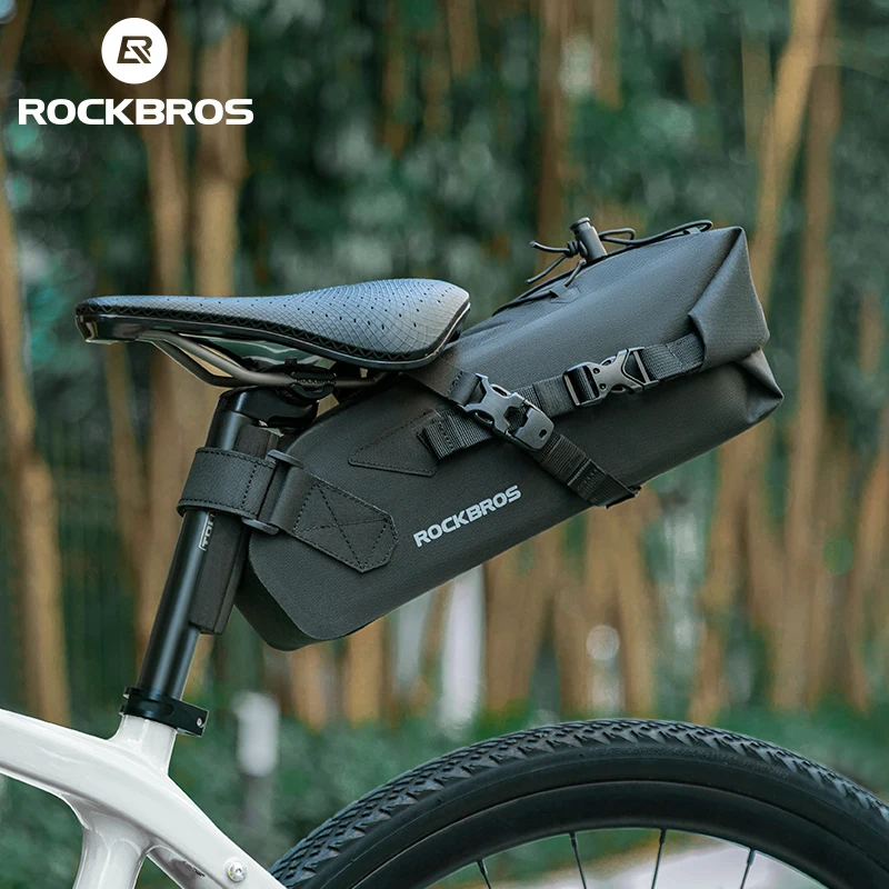 

ROCKBROS Bike Bag Large Capacity 3L Trunk Pannier Waterproof Foldable Seat Saddle Cycling Tail Bag MTB Road Bicycle Rear Bag