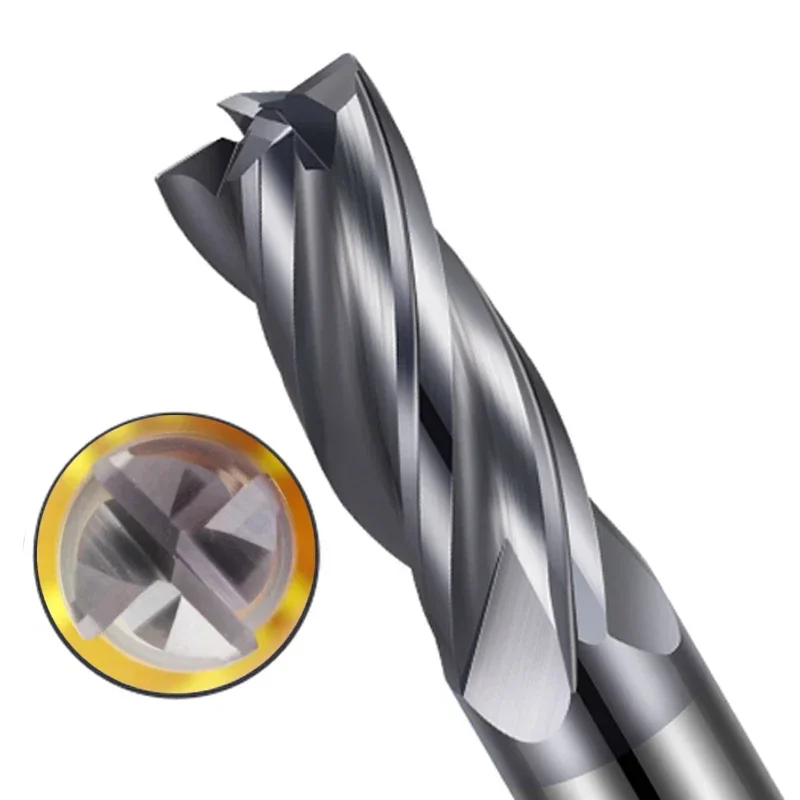 

1PC Corner Radius End Mill CNC 4Flutes Milling Cutter HRC58 Alloy Coating Tungsten Steel Cutting Tools