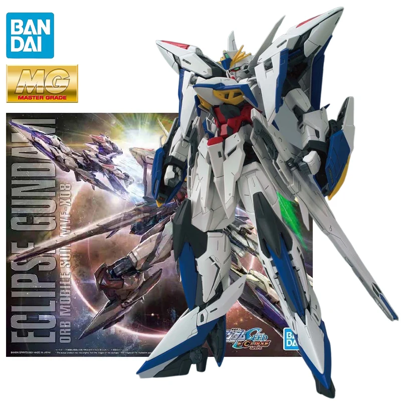 In Stock BANDAI MG 1/100 Gundam SEED Eclipse MVF-X08 Eclipse Gundam Anime Action Figures Assembly Model Collection Toy