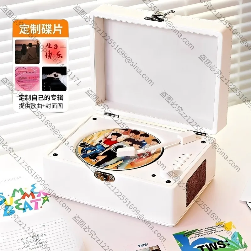 Suitable for Retro CD Player Accessories, Music Album Bluetooth Speaker Integrated Player Audio Disc Ornament