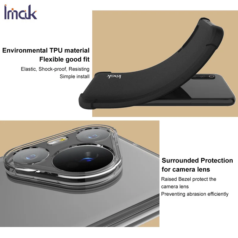 For ZTE Nubia Red Magic 10 Pro Plus 5G Matte Back Case IMAK Camera Lens Armor Funda RedMagic 10 Pro+ Magic10 Shockproof Cover