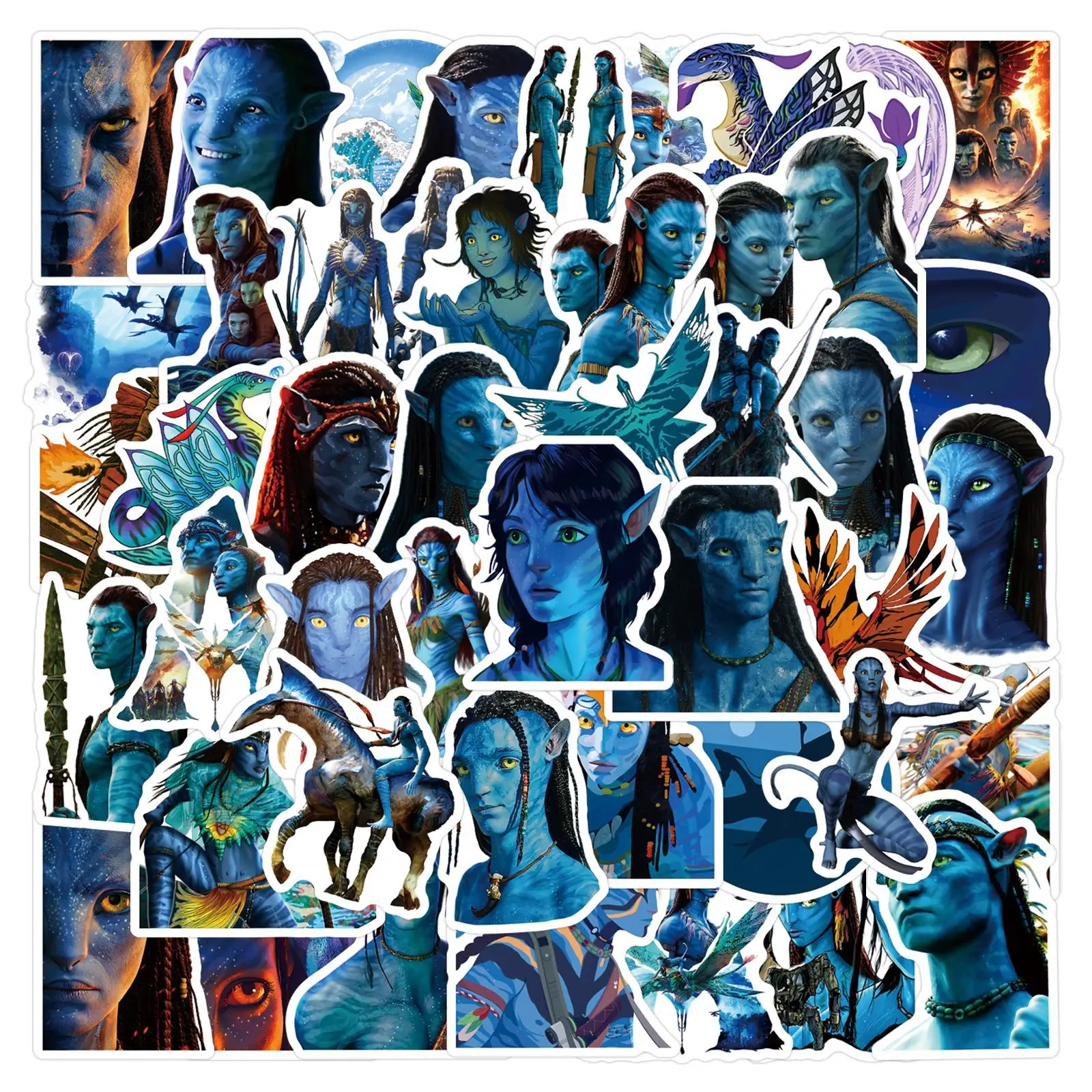 55PCS Avatar Stickers Graffiti Stickers DIY Diary Phone Case Handmade Scrapbook Aesthetic Stickers