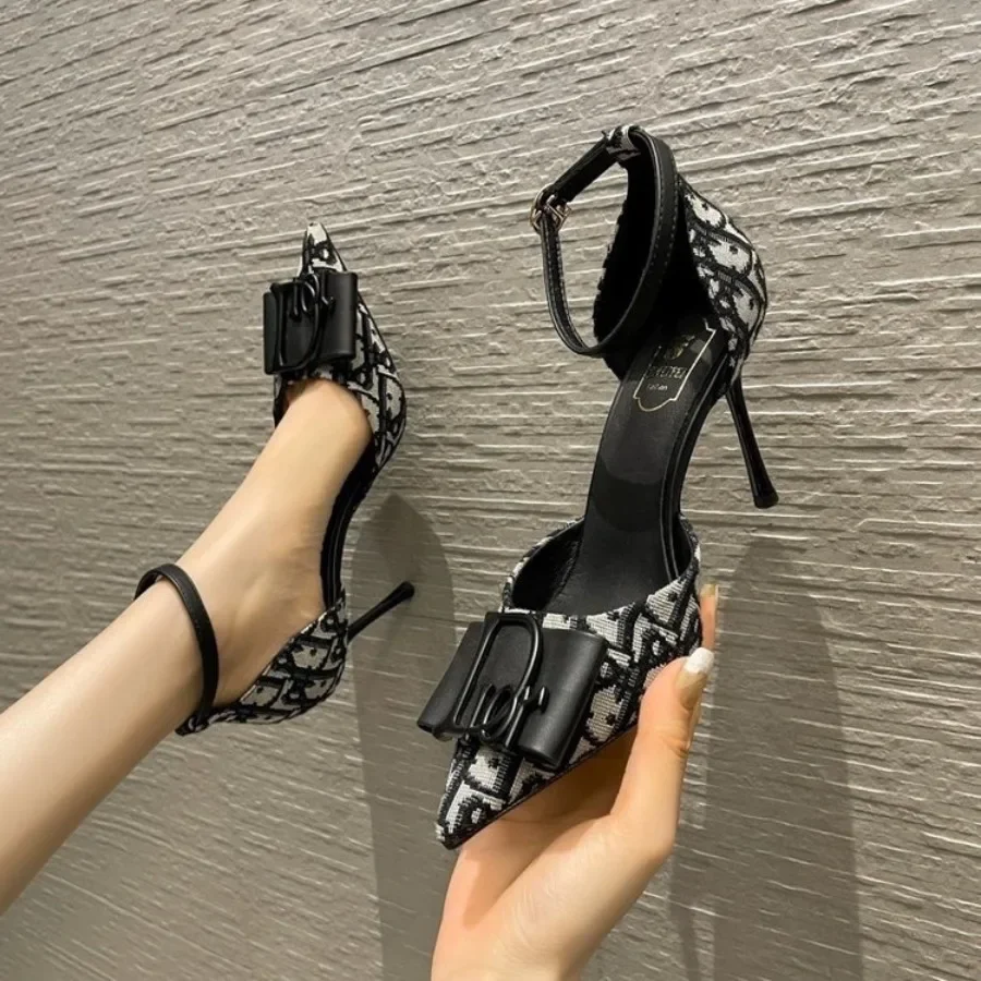 Women Sexy High Heels Sandals Fashion Pointed Toe Shoes Party Stilettos Pumps Decor Single Shoe