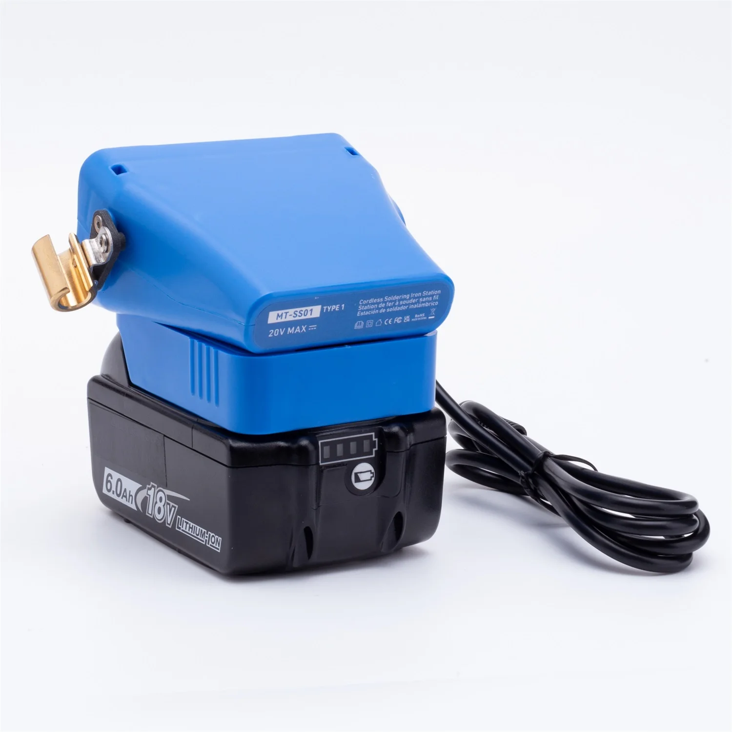 OLED Quick Heating T12 Soldering Iron Station Adjustable Welding Station For Makita 18V Li-ion Battery for DIY Repair(NO Battery