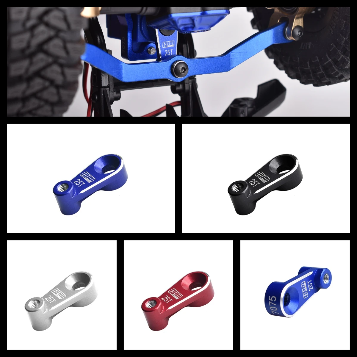 

GPM Aluminum 7075 Servo Horn For TRAXXAS TRX-4M Ford Bronco Land Rover Defender