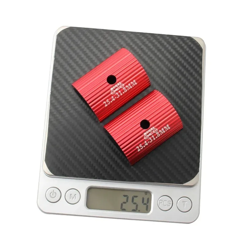 MUQZI 1Pair Bike Handlebar Shim 25.4mm To 31.8mm 31.8mm To 35mm Aperture Adjust Adapter MTB Road Bicycle Bar Stem Reducer image 5