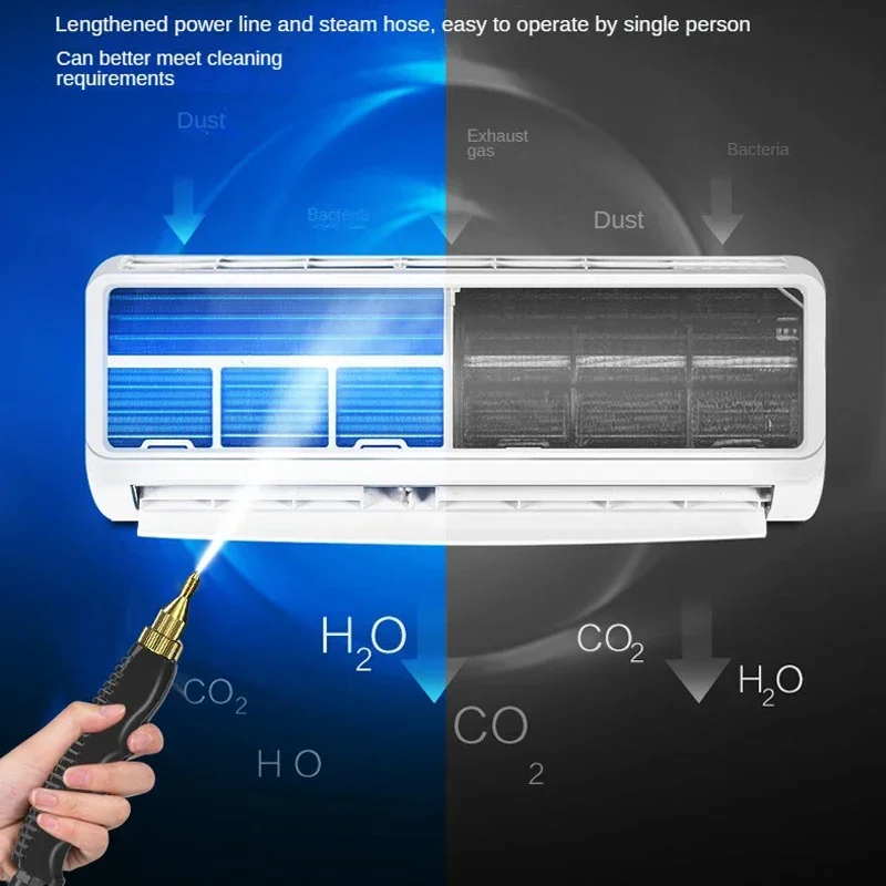 High Steam Cleaning Machine High-temperature Sterilization Air Conditioning Range kitchen Hood Car Cleaning Machine EU/US plug