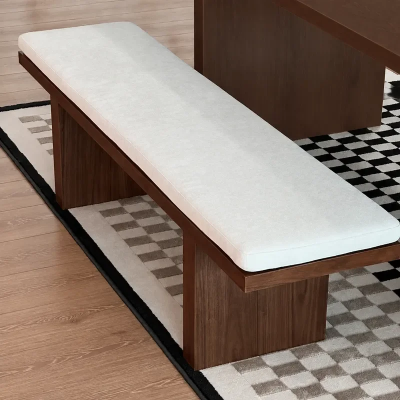 Nordic Simple Wabi Sand Sofa Stool Living Room Dining Bench Entryway Shoe Change Stool Home Bedroom Bedside Seat