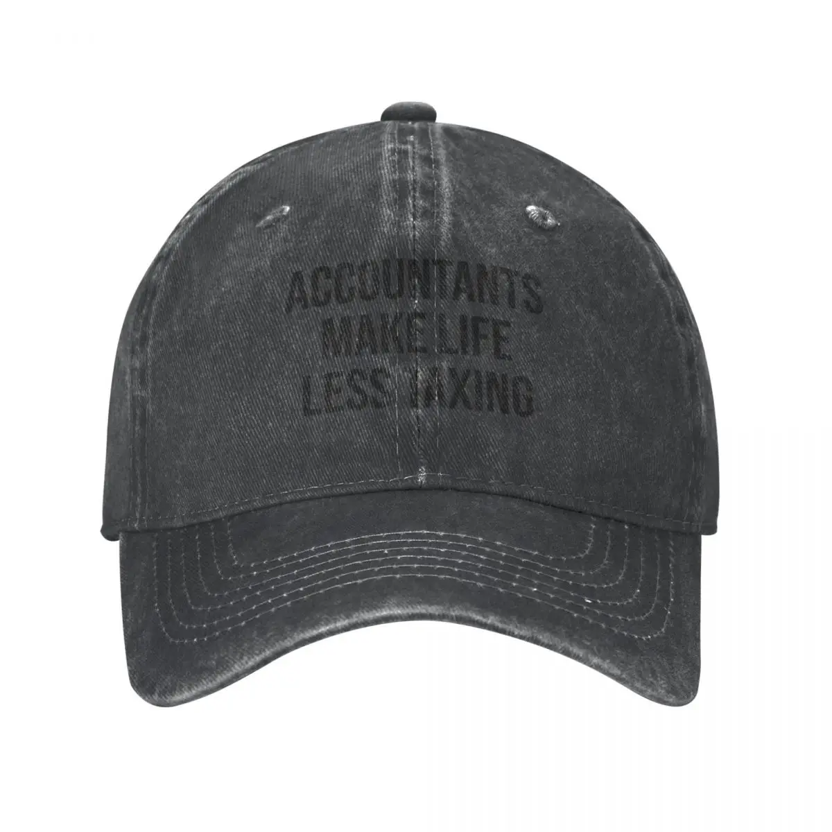 Accountants Make Life Less Taxing - Funny Quote Cowboy Hat Designer Hat Snap Back Hat hiking funny Hats For Men Women's