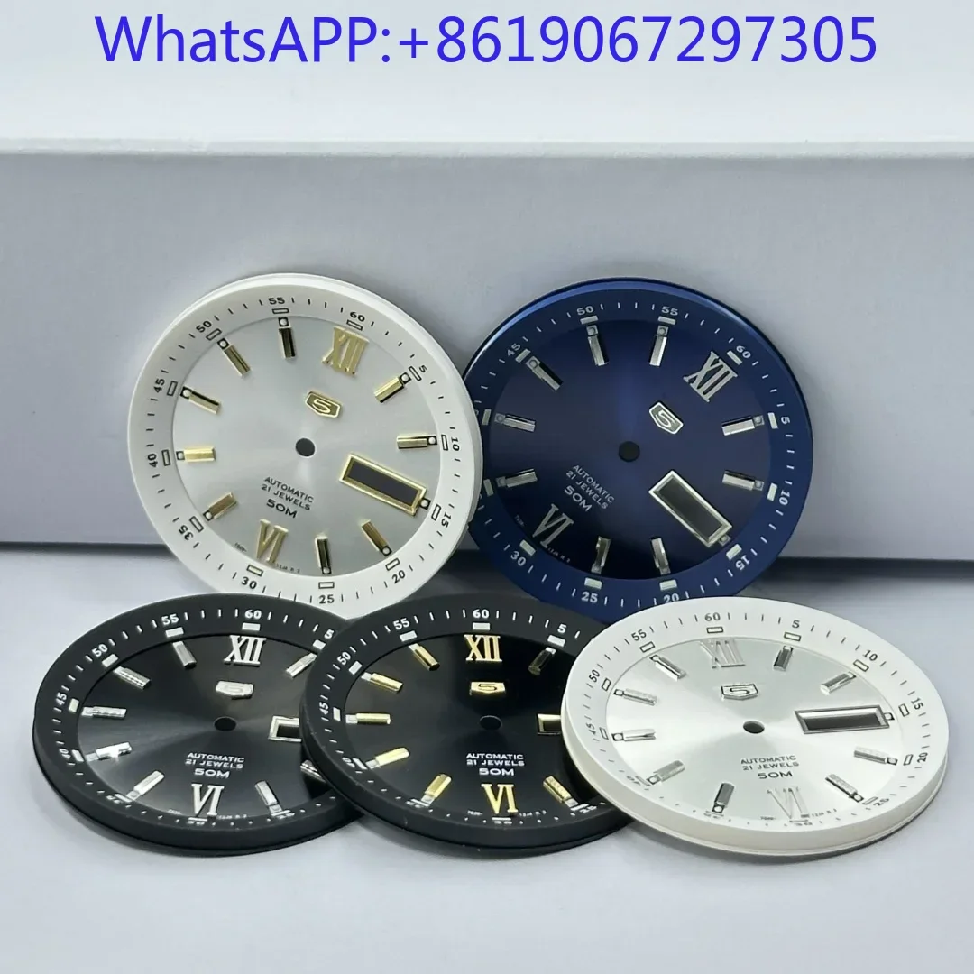 2025 خمر العربية الرومانية مقياس مزدوج أسود أمة الله ساعة الطلب مناسبة لحركة NH35/36 Nh35 استبدال أجزاء وزارة الدفاع