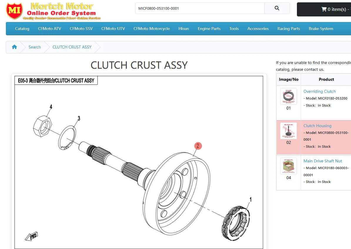 Clutch Housing For CFmoto CF800 800 2V91W X8 Z8 U8 Cforce Uforce Zforce ATV UTV SSV 0800-053100-0001 CF Moto