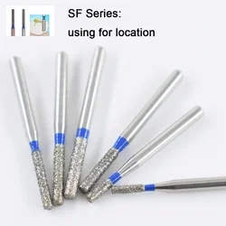 10pcs SF Series Straight Flat End Dental Diamond Burs High Speed Handpiece Teeth Whitening FG Dia 1.6MM Dentistry Materials