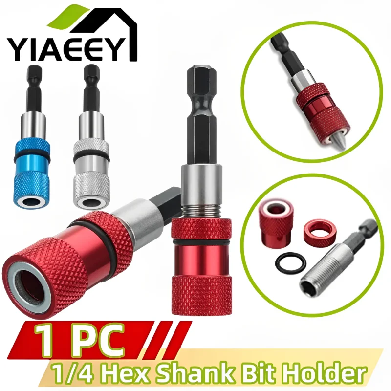 1/4Inch Quick Release Magnetic Drill Screw Hex Shank Drywall Screw Bit Holder Handle Screwdriver Bit Long Extention Holder tools