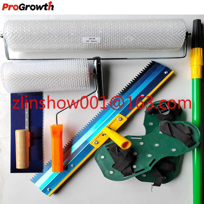 Cement self leveling tool kit, tooth scraper construction manual tool, floor painting tool combination