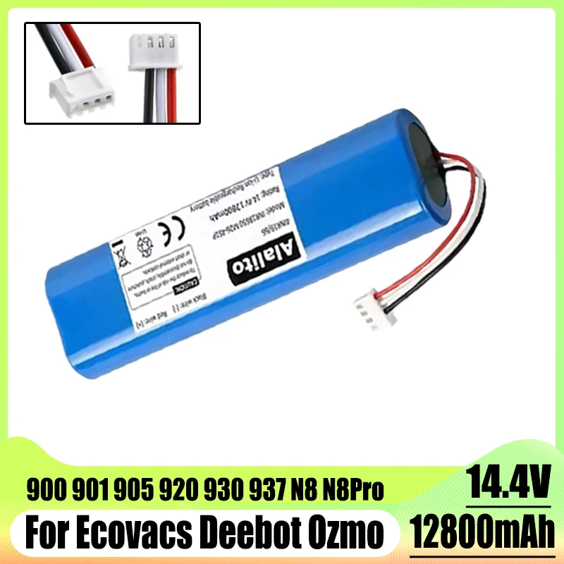 For Ecovacs Deebot Ozmo robot vacuum cleaner battery replacement 900 901 905 920 930 937 N8 N8 Pro 14.4V lithium battery
