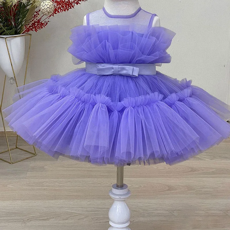 Infant Baptism Dress For Girls 1st Birthday Party Wedding Lace Tutu Girl Dress Baby Girl Princess Vestidos Christmas Costume