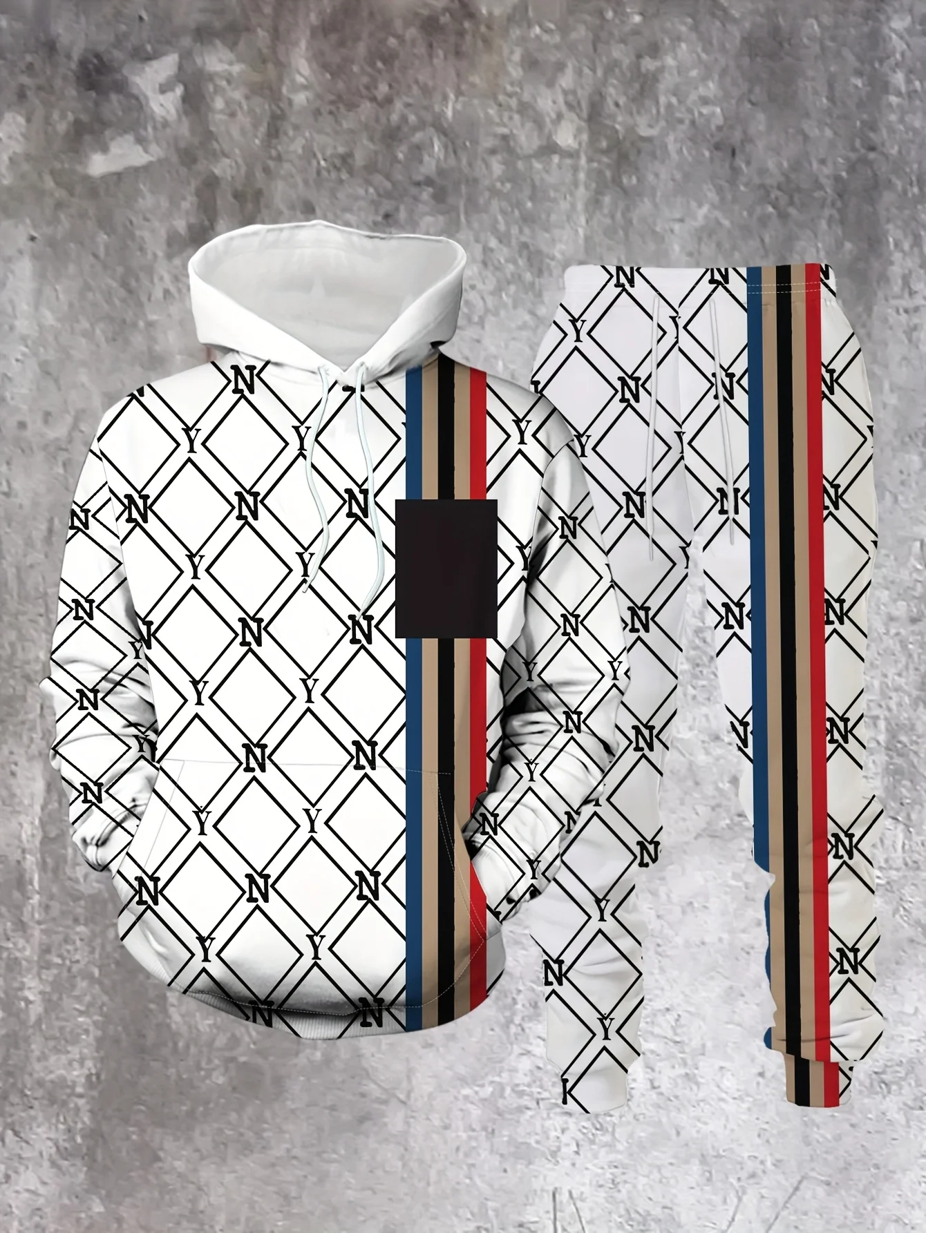 

2025 Winter/Autumn Hoodie and Sweatpants Set Fashionable Streetwear and Home Leisure Unisex Style Classic 3D Printing Clothes