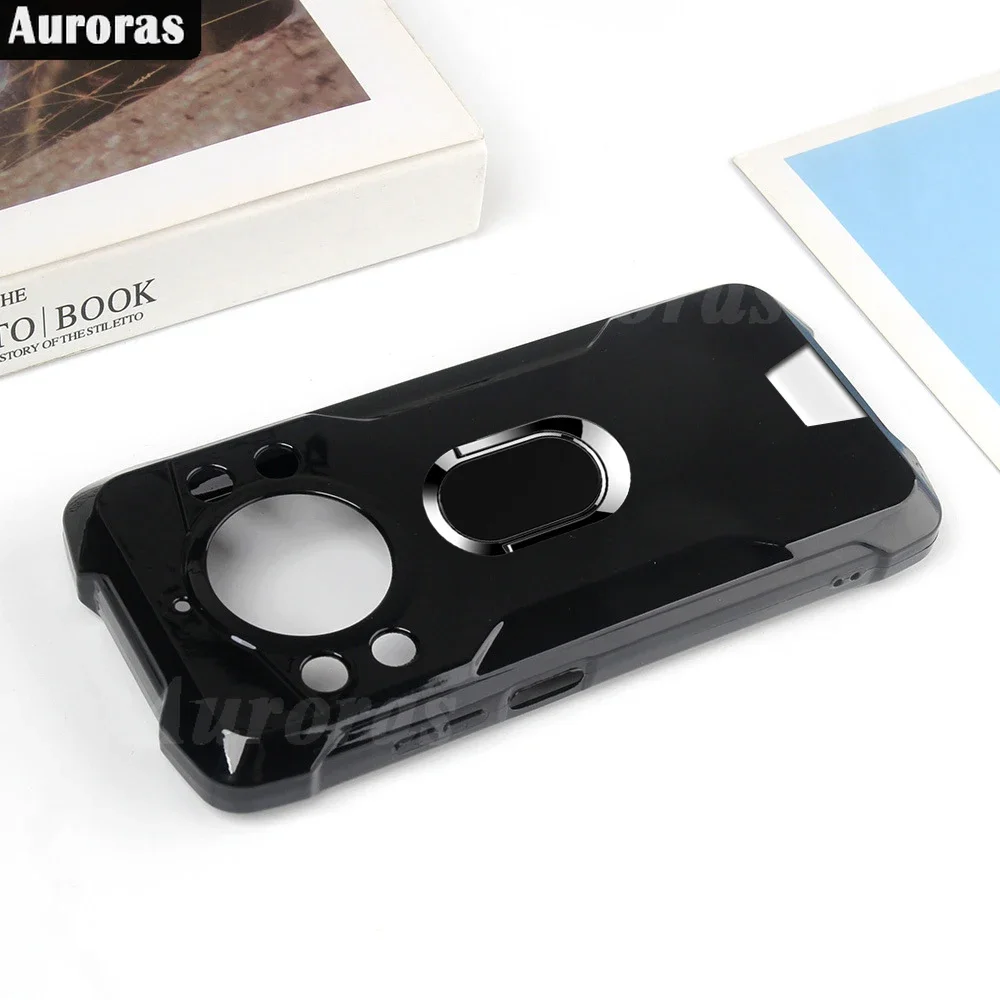 Auroras For FOSSiBOT F101 PRO Case With Magnetic Holder Matte Silicone Soft Shell For FOSSiBOT F101P TPU Cover Fundas