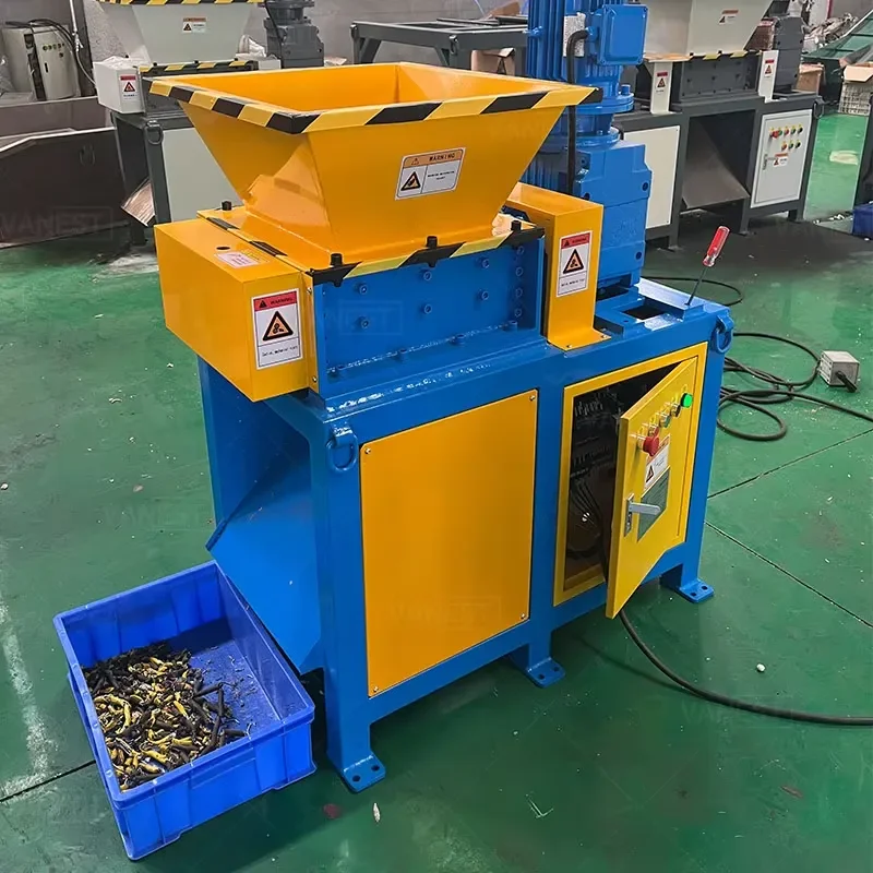 Granuladora de cable de cobre Solid Waste Recycling Metal Scrap Shredder Double Shaft Plastic Shredder Cardboard & Wood