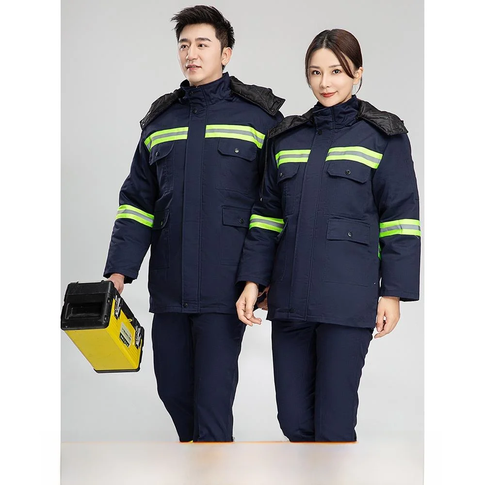 

Thiened Cotton Workwear for Winter Garden Lacape eening Maintenance orm Protective Clothing for Construction Sites