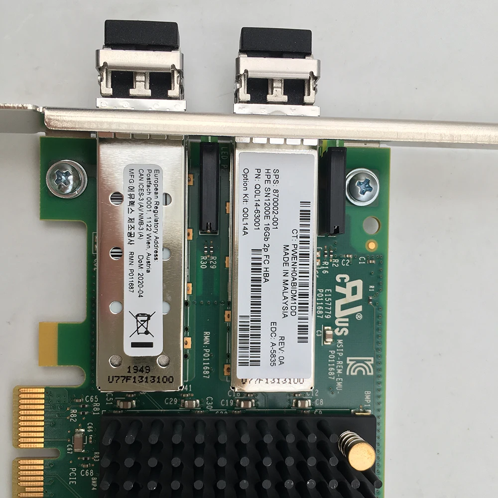 SN1200E Q0L14A 16Gb Dual Port FC HBA Card 870002-001