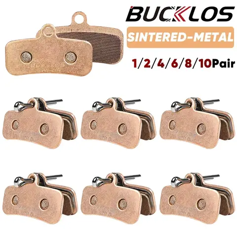 BUCKLOS 소결 금속 MTB 브레이크 패드 D02S N03A 자전거 유압 디스크 브레이크 패드 금속 자전거 브레이크 패드 산악 자전거 부품