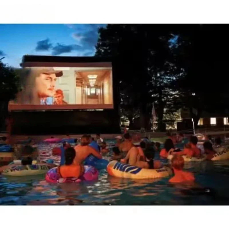 Outdoor swimming pool, elevator, waterproof luminous screen, monitor, advertising TV wall