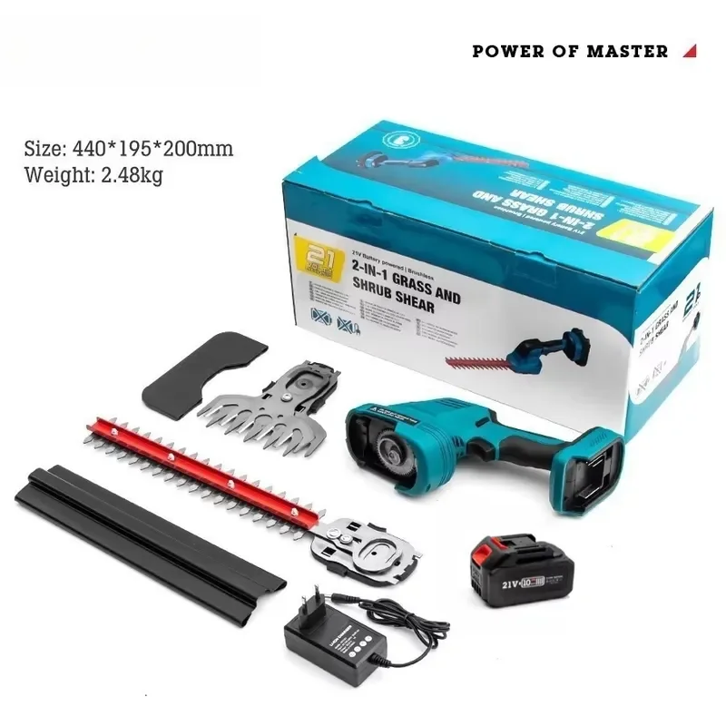 Multifunctional Cordless Electric Lawn Mower with Lithium Battery Lightweight Handheld Grass Trimmer for Small Gardens Edging
