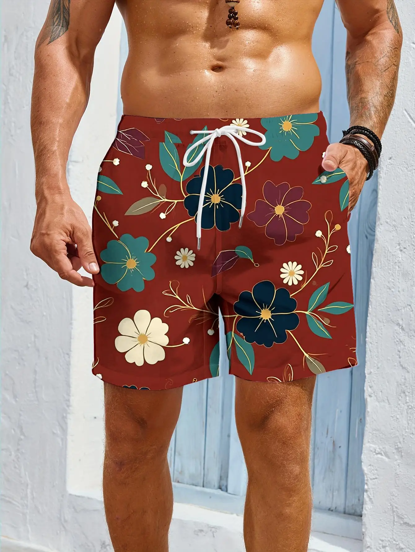 

1pcs Men's shorts 2026 Summer khaki cargo shorts work short pants Polyester Graphic four seasons Breathable Basic man Basic