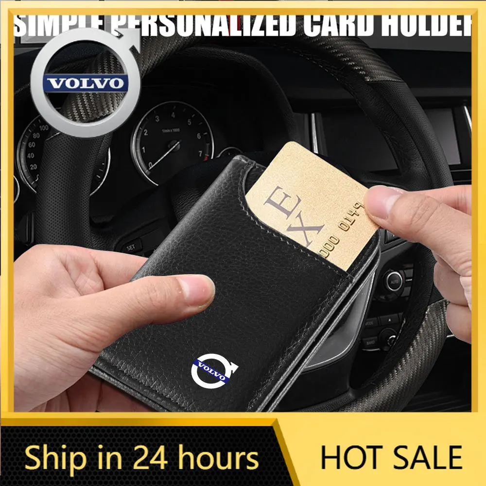 

2026 Новый чехол для хранения эмблем Volvo, автомобильный Стайлинг, чехол для хранения водительских прав, органайзер, держатель для удостоверения личности, чехол для Volvo Rdesign V40 S40 S80 X