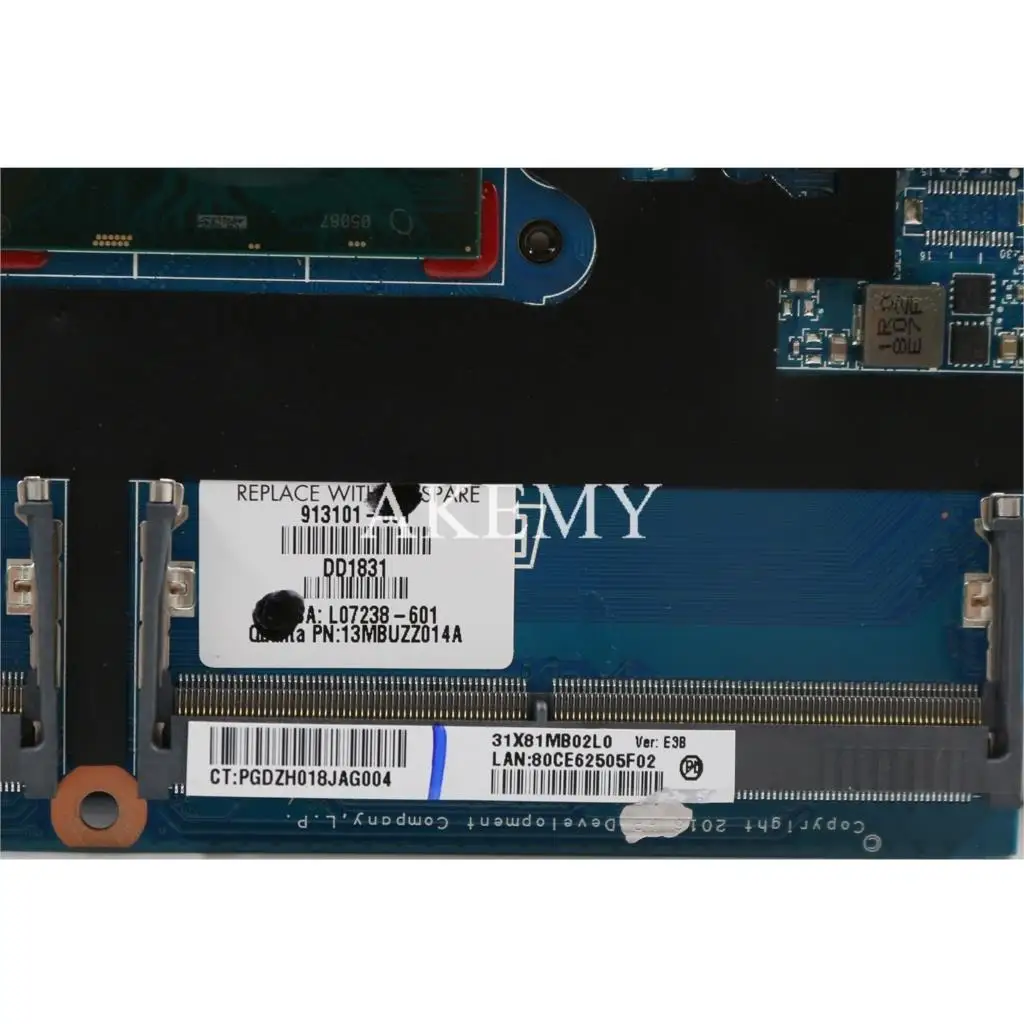 For HP ProBook 430 G4 440 Mainboard DA0X81MB6E0 i5 i7 7th Gen 913100-601 L07237-601 905797-601 Motherboard Pavilion 15-eg1000