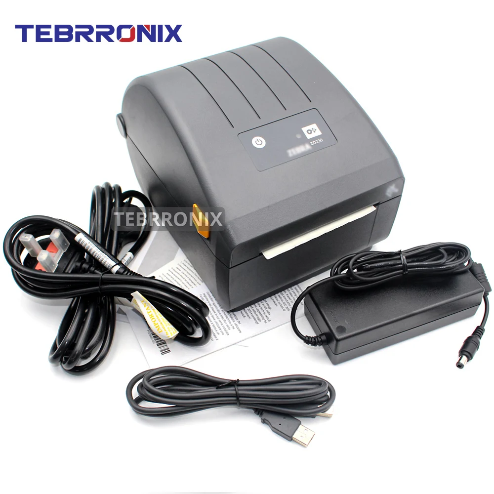 New Original Desktop Barcode Printer for Zebra ZD230 ZD230D 203dpi Thermal Label Printer ZD23042-D0PG00EZ