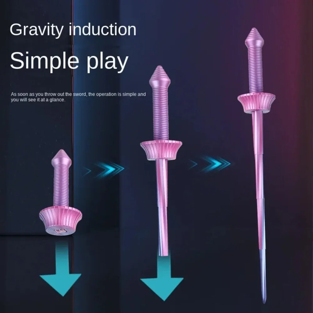ثلاثية الأبعاد الجاذبية تلسكوبي دوامة السيف سيف ساموراي لعبة لتخفيف الضغط تأثيري الدعائم هدية عيد ميلاد ديكور المنزل صور الدعائم #2